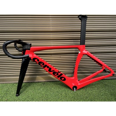 Cervelo New S5 カーボン ロード自転車フレーム レッド